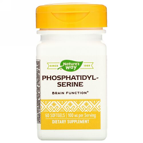 Nature's Way, ホスファチジルセリン、100mg、ソフトジェル60粒