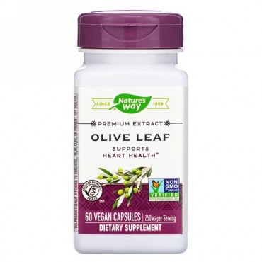 Nature's Way, Premium Extract, Olive Leaf, 250 mg, 60 Vegan Capsules