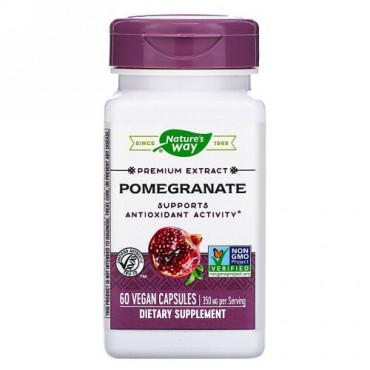 Nature's Way, Premium Extract, Pomegranate, 350 mg, 60 Vegan Capsules