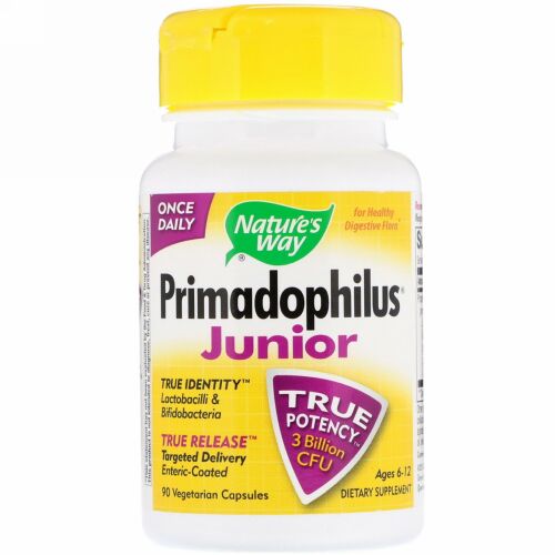 Nature's Way, Primadophilus、幼年者、6～12歳、植物性カプセル90粒