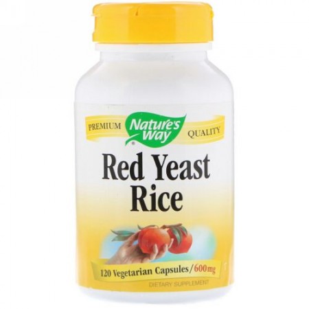 Nature's Way, レッドイーストライス、 600 mg、 120植物性カプセル (Discontinued Item)