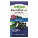 Nature's Way, サンブーカス（ニワトコ）フルーケア、インフルエンザによる複合的な症状に、エルダーベリー・ドロップ、チュワブルドロップ30錠