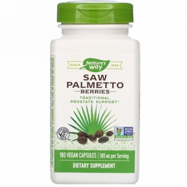 Nature's Way, ソーパルメットベリー、585mg、ベジカプセル180粒