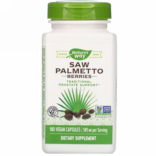 Nature's Way, ソーパルメットベリー、585mg、ベジカプセル180粒