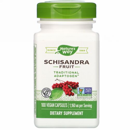 Nature's Way, チョウセンゴミシ果実、580mg、植物性カプセル100粒