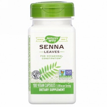 Nature's Way, Senna Leaves, 1,350 mg, 100 Vegan Capsules