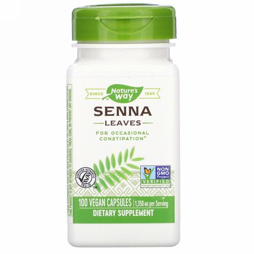 Nature's Way, Senna Leaves, 1,350 mg, 100 Vegan Capsules