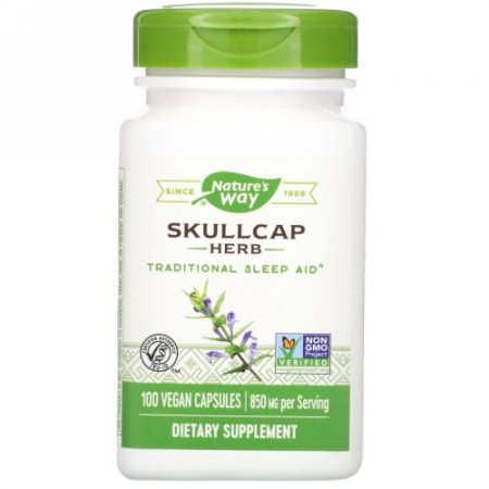 Nature's Way, Skullcap Herb, 850 mg, 100 Vegan Capsules