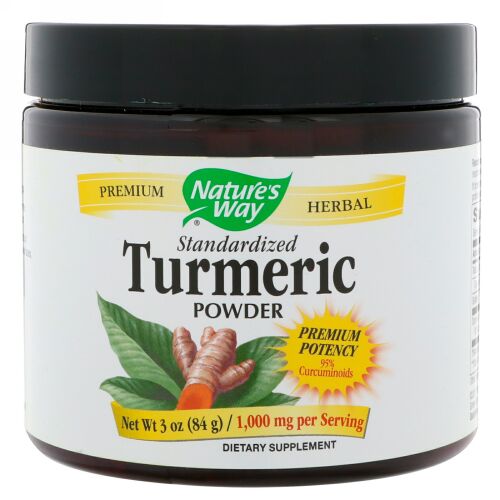 Nature's Way, 標準化ターメリックパウダー、1,000mg、3 oz (84 g) (Discontinued Item)