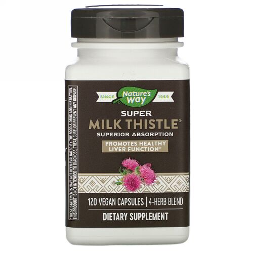Nature's Way, Super Milk Thistle, 120 Vegan Capsules