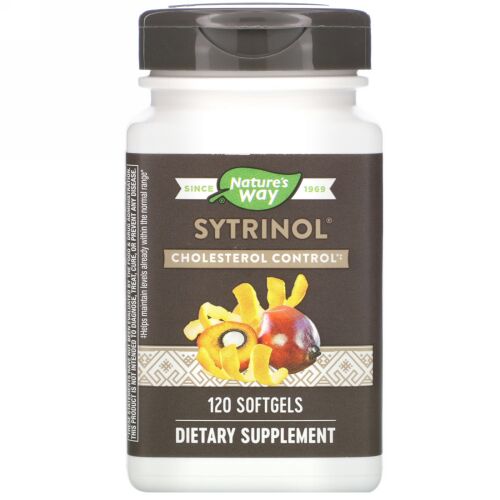 Nature's Way, Sytrinol、コレステロール・コントロール、ソフトジェル120 錠
