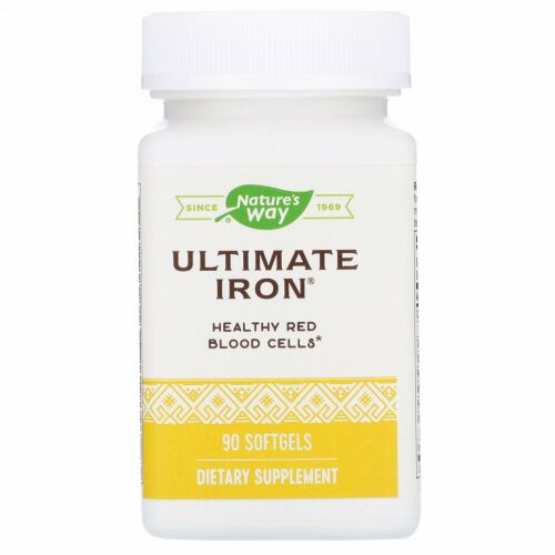 Nature's Way, Ultimate Iron（アルティメットアイロン）、ソフトジェル90粒