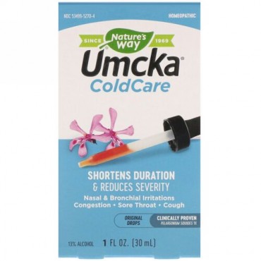 Nature's Way, ウムカ, コールドケア・オリジナルドロップス, 1 液量オンス (30 ml) (Discontinued Item)