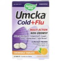 Nature's Way, ウムッカ、風邪+インフル、オレンジフレーバー、20チュアブル錠