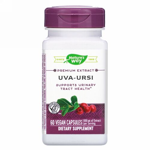 Nature's Way, Uva-Ursi, 666 mg, 60 Vegan Capsules