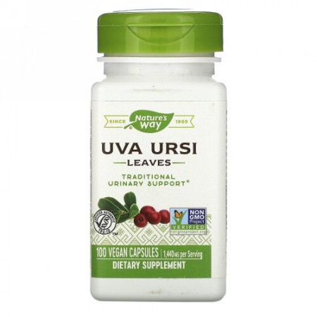 Nature's Way, Uva Ursi, Leaves, 1,440 mg, 100 Vegan Capsules