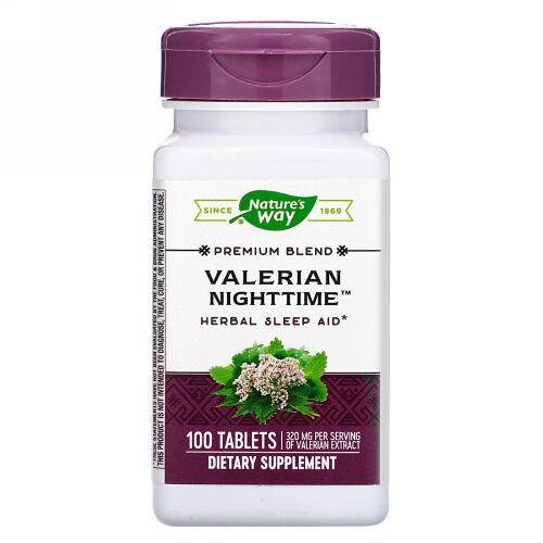 Nature's Way, Valerian Nighttime, 100 Tablets