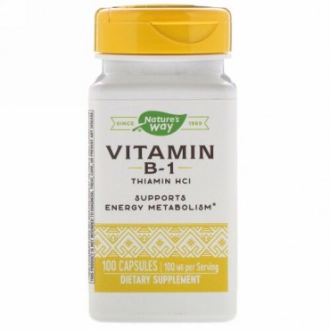 Nature's Way, ビタミンB1、100mg、100粒