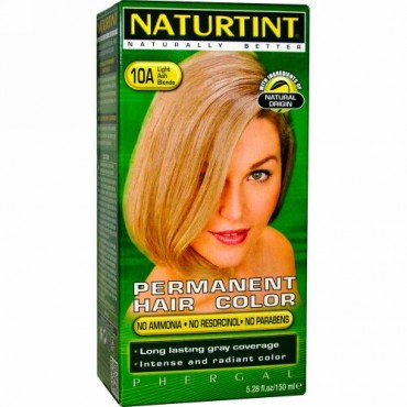 Naturtint, パーマネントヘアカラー、10A ライトアッシュブロンド、5.28 fl oz (170 ml) (Discontinued Item)