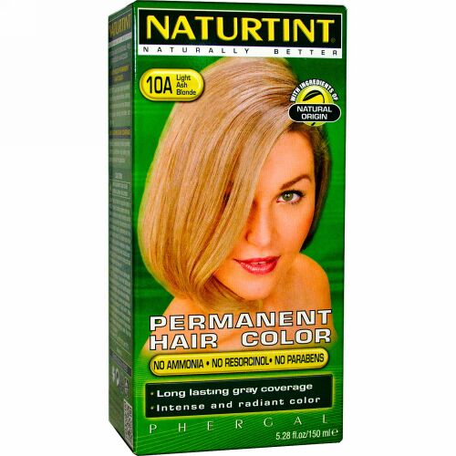 Naturtint, パーマネントヘアカラー、10A ライトアッシュブロンド、5.28 fl oz (170 ml) (Discontinued Item)