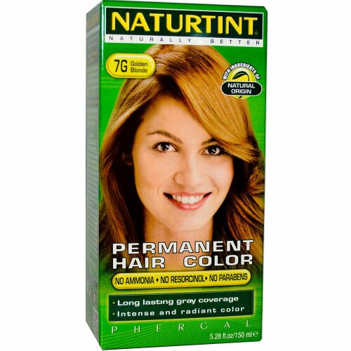Naturtint, パーマネントヘアカラー、 7G ゴールデンブロンド、 5.28 fl oz (150 ml) (Discontinued Item)