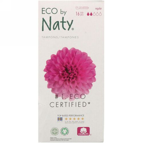 Naty, アプリケーター付タンポン、普通、エコ16本 (Discontinued Item)