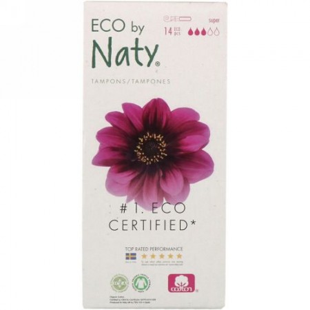 Naty, アプリケター付タンポン、スーパー、エコ14本 (Discontinued Item)