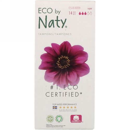 Naty, アプリケター付タンポン、スーパー、エコ14本 (Discontinued Item)