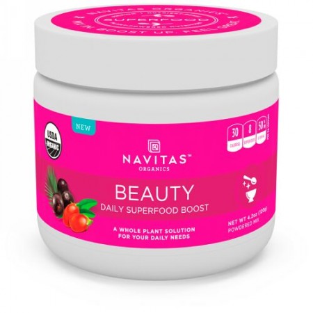 Navitas Organics, ビューティー、デイリー・スーパーフードブースト、4.2 oz (120 g) (Discontinued Item)