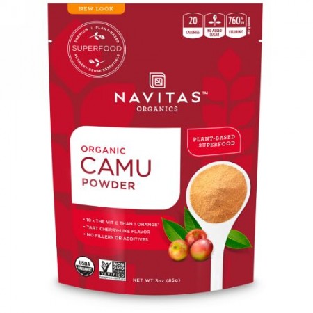 Navitas Organics, オーガニック、カミュパウダー、3オンス（85g）