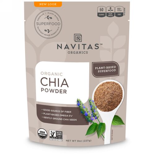 Navitas Organics, オーガニックチアパウダー, 8オンス（227 g）