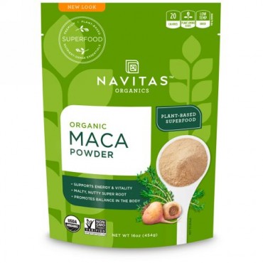 Navitas Organics, オーガニック、マカパウダー、16オンス（454 g）