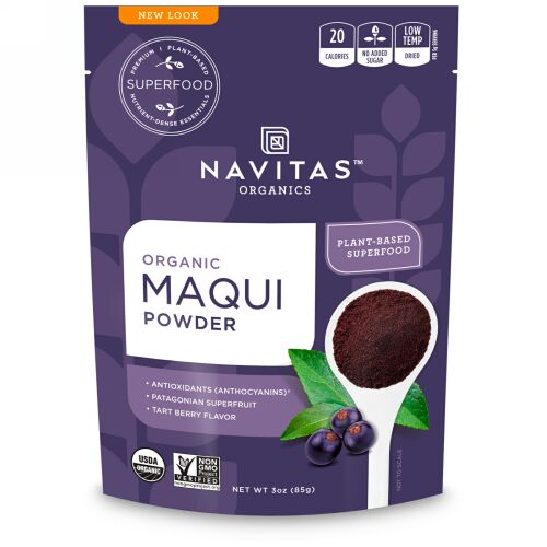 Navitas Organics, オーガニックマキパウダー、タルトベリー、3 oz (85 g)