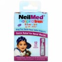 NeilMed, ナスピラドロップ, 乳児＆幼児用, 生理食塩水, 12アンプル, 各0.034液量オンス (1 ml)