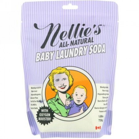 Nellie's, オールナチュラル、ベビーランドリーソーダ、1.6 lbs (726 g)