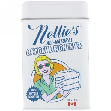 Nellie's, すべて天然、オキシジェン漂白剤、2 lbs (900 g)