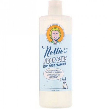 Nellie's, フロアケア、レモングラス、25 fl oz (740 ml)