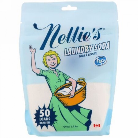 Nellie's, ランドリーソーダ、50回分、726g（1.6ポンド）