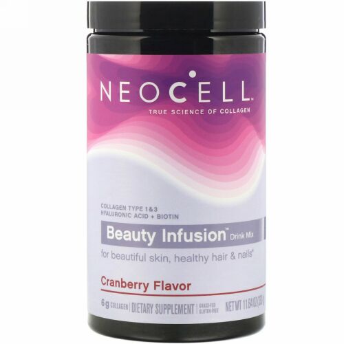 Neocell, Beauty Infusion（ビューティーインフュージョン）ドリンクミックス、クランベリー、330 g（11.64 oz）