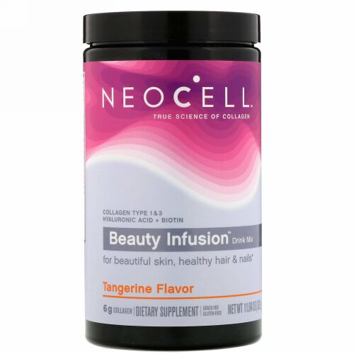 Neocell, ビューティーインフュージョン ドリンクミックス、タンジェリン、330g（11.64oz）