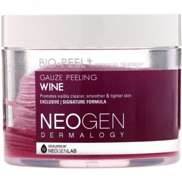Neogen, バイオピール、ガーゼピーリング、ワイン、30回分、200ml
