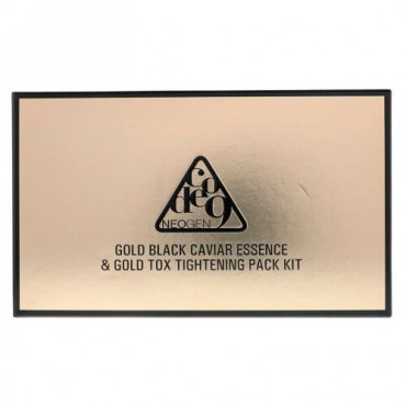 Neogen, Code 9, Gold Black Caviar Essence & Gold Tox Tightening Pack Kit, 1 Kit (Discontinued Item)