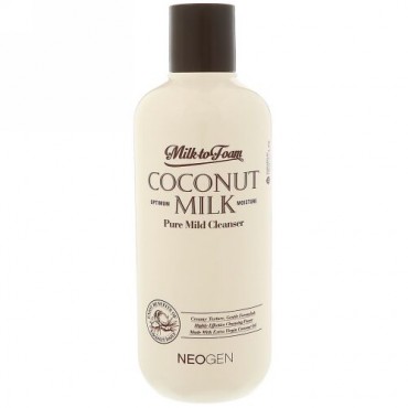 Neogen, Milk to Foam Coconut Milk, Pure Mild Cleanser, 9.9 fl oz (300 ml) (Discontinued Item)