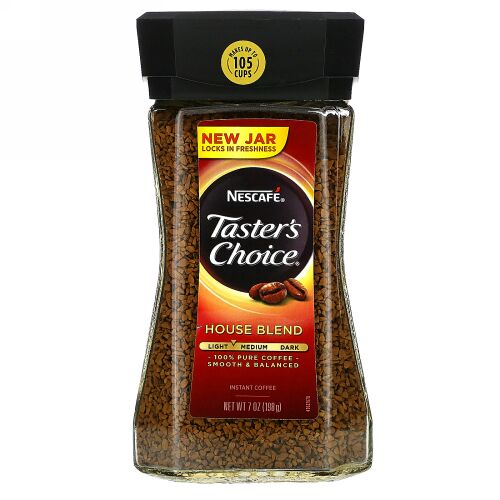 Nescafé, テイスターズチョイス、インスタントコーヒー、ハウスブレンド、7オンス（198 g）