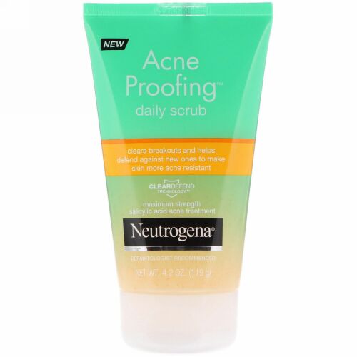 Neutrogena, アクニプルーフィング、デイリースクラブ、4.2 oz (119 g) (Discontinued Item)