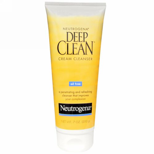 Neutrogena, ディープクリーン・クリームクレンザー、 7 オンス (200 g) (Discontinued Item)