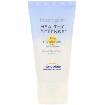 Neutrogena, ヘルシーディフェンス、サンスクリーン配合デイリーモイスチャライザー、ブロードスペクトラムSPF 50、1.7液量オンス (50 ml) (Discontinued Item)
