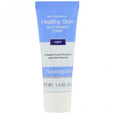 Neutrogena, ヘルシースキン、アンチリンクルクリーム、夜用、1.4 oz (40 g)