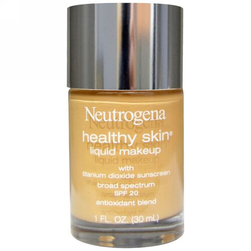 Neutrogena, ヘルシースキン・リキッドメイクアップ、 ナチュラルベージュ 60、 1 液量オンス (30 ml) (Discontinued Item)