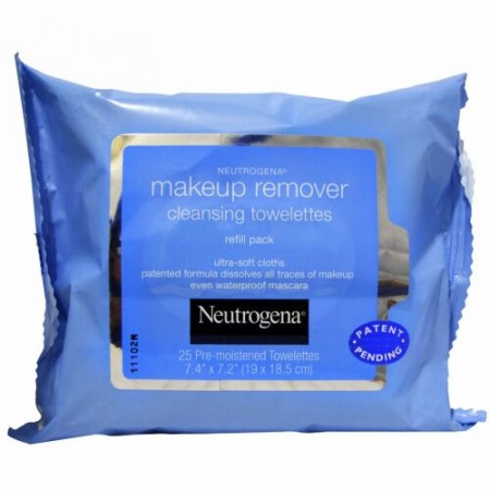 Neutrogena, メイク落としクレンジングウェットティッシュ、ウェットティッシュ25枚